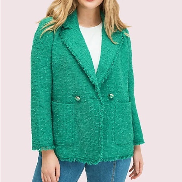 KATE SPADE sequin tweed blazer - Picture 2 of 11